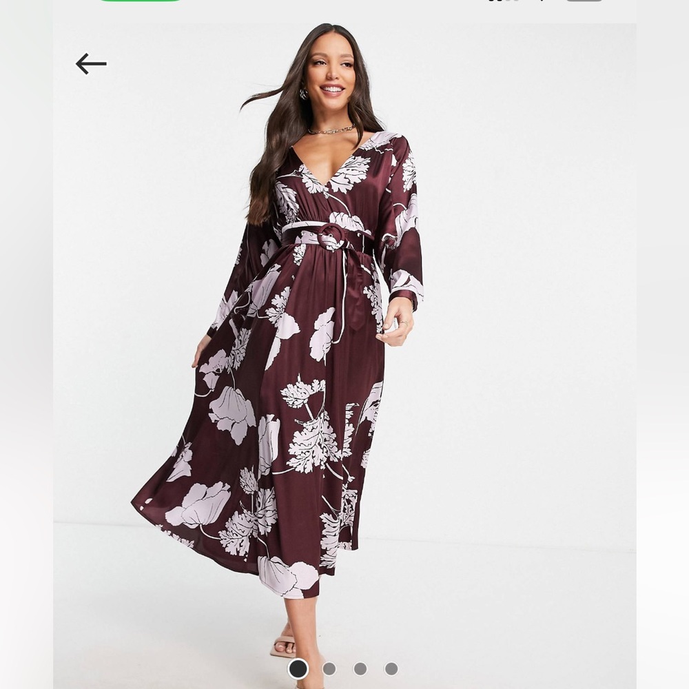 ASOS Tea Dress Floral Midi Dress